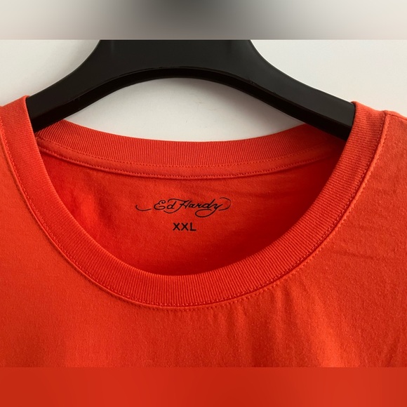 ED HARDY “COBRA” Cotton Blend Crew Neck Short Sleeve Graphic T-shirt - Picture 4 of 8